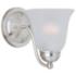 Basix 1-Light 6" Wide Satin Nickel Wall Sconce