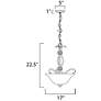 2_Basix 3-Light 17" Wide Satin Nickel Pendant Light more views