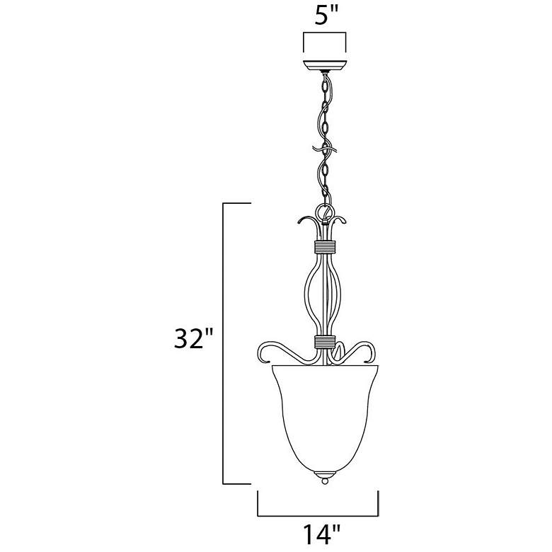 Image 2 Basix 4-Light 14" Wide Satin Nickel Pendant Light more views