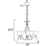 3_Basix 5-Light 26" Wide Oil Rubbed Bronze Chandelier more views