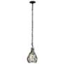 2_Bask 1-Lt Crystal Mini Pendant - Matte Black/French Gold more views
