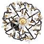 3_Bask 1-Lt Crystal Mini Pendant - Matte Black/French Gold more views