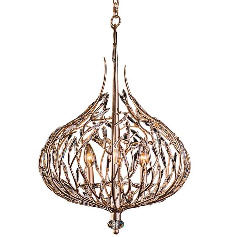 Image 1 Bask 3-Light Crystal Pendant - Gold Dust