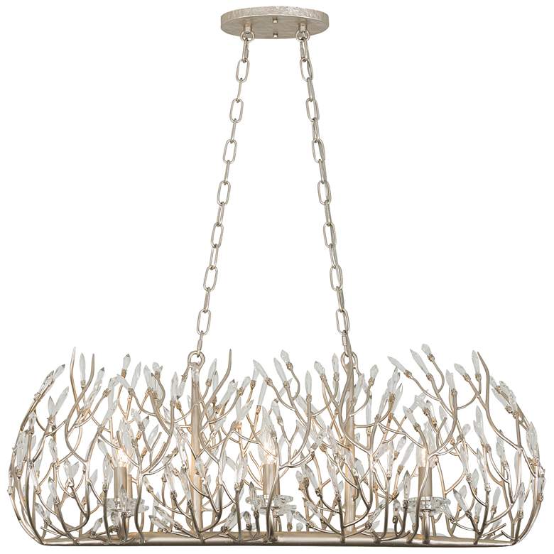 Image 1 Bask 36" Wide 6-Lt Crystal Linear Pendant