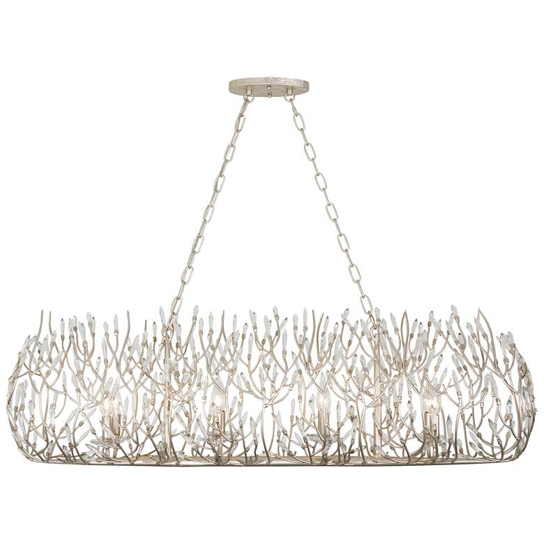 Image 1 Bask 48" Wide 8-Lt Crystal Linear Pendant