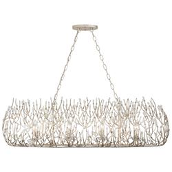 Bask 48" Wide 8-Lt Crystal Linear Pendant