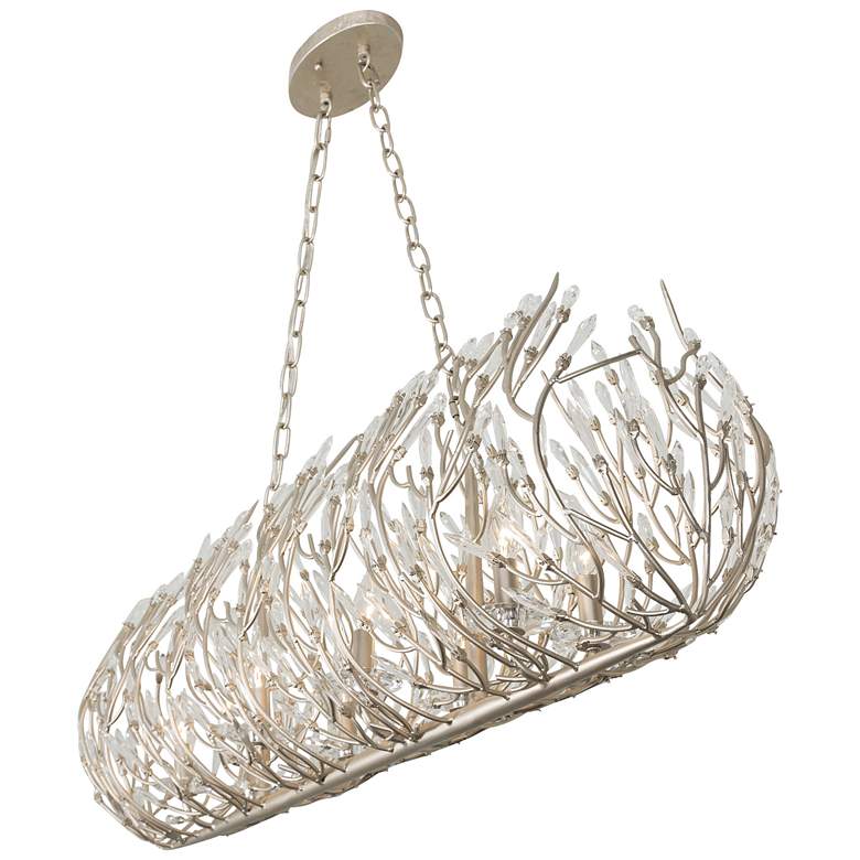 Image 4 Bask 48" Wide 8-Lt Crystal Linear Pendant more views