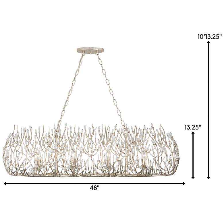 Image 7 Bask 48" Wide 8-Lt Crystal Linear Pendant more views