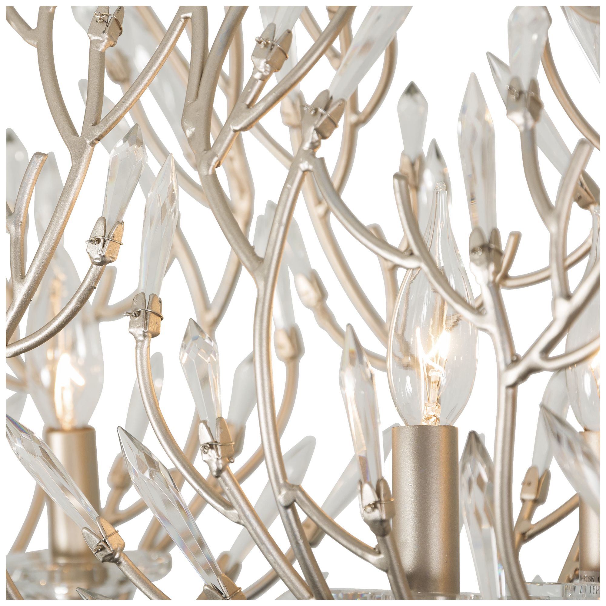 Bask 48" Wide 8-Lt Crystal Linear Pendant