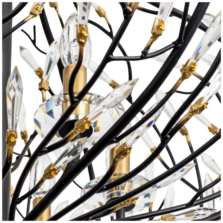 Image 6 Bask 6-Lt Crystal Pendant - Matte Black/French Gold more views