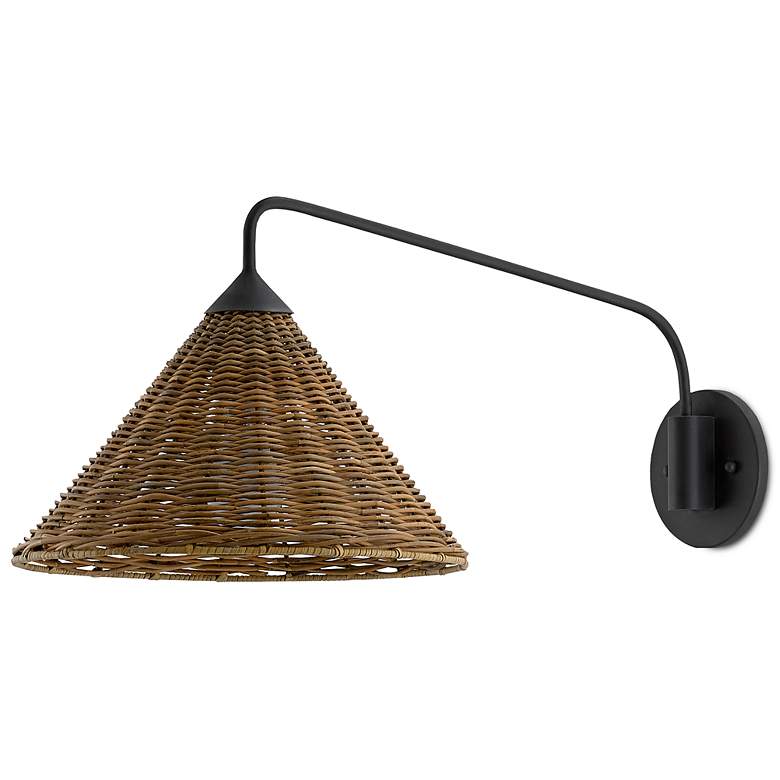 Image 2 Basket Blacksmith and Natural Swing Arm Wall Lamp more views