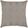 Basketweave Gray 20" Square Indoor-Outdoor Pillow