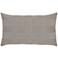 Basketweave Gray 20"x12" Lumbar Indoor-Outdoor Pillow