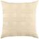 Basketweave Ivory 20" Square Indoor-Outdoor Pillow