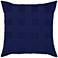 Basketweave Navy 20" Square Indoor-Outdoor Pillow