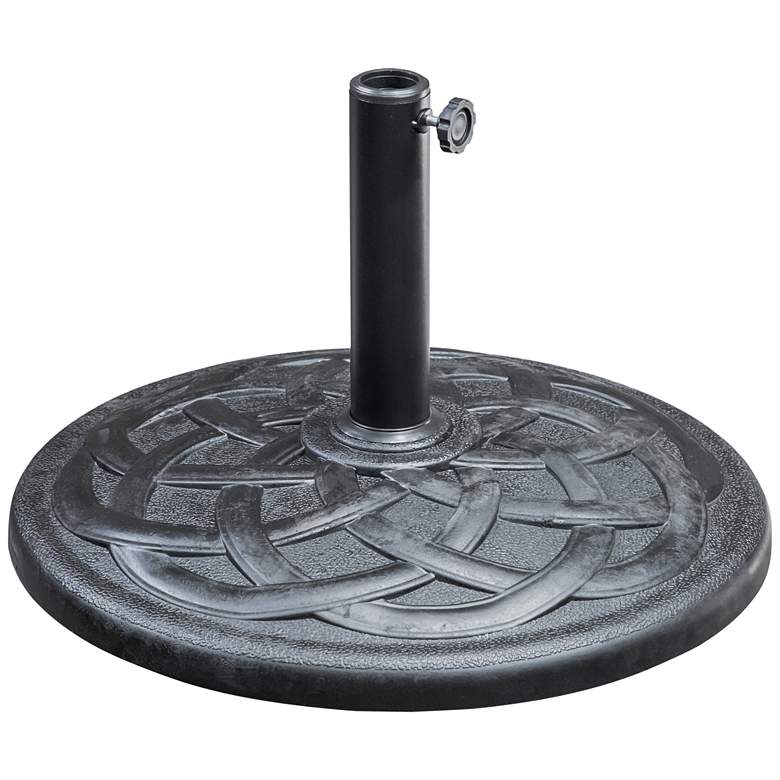 Image 2 Bass Black Outdoor Patio Round Umbrella Base