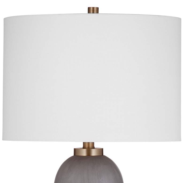 Image 3 Bassatt Azalea 28" High Modern Gray Cement Table Lamp more views