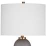 3_Bassatt Azalea 28" High Modern Gray Cement Table Lamp more views