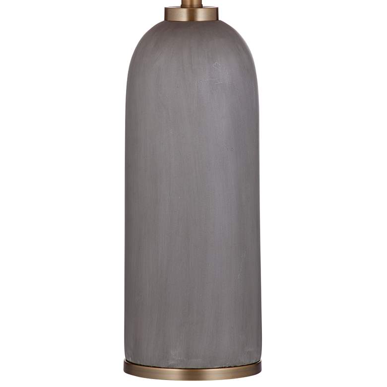 Image 4 Bassatt Azalea 28" High Modern Gray Cement Table Lamp more views