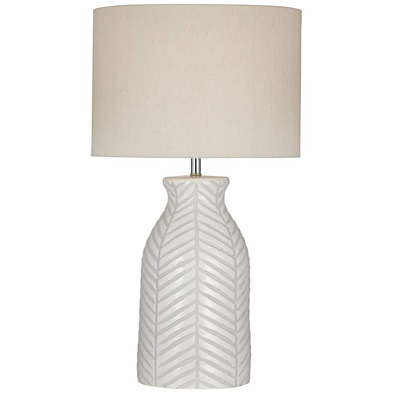 Image 2 Bassatt Sabrina 27" High White Cream Terracotta Table Lamp