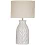 2_Bassatt Sabrina 27" High White Cream Terracotta Table Lamp