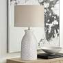 1_Bassatt Sabrina 27" High White Cream Terracotta Table Lamp