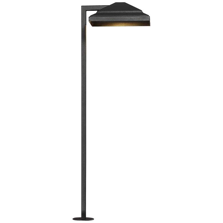 Image 2 Basset 23 inch High Textured Black LED Landscape Path Light