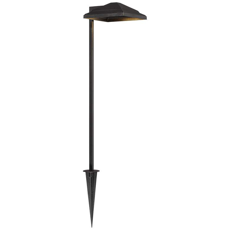 Image 6 Basset 23" High Textured Black LED Landscape Path Light more views