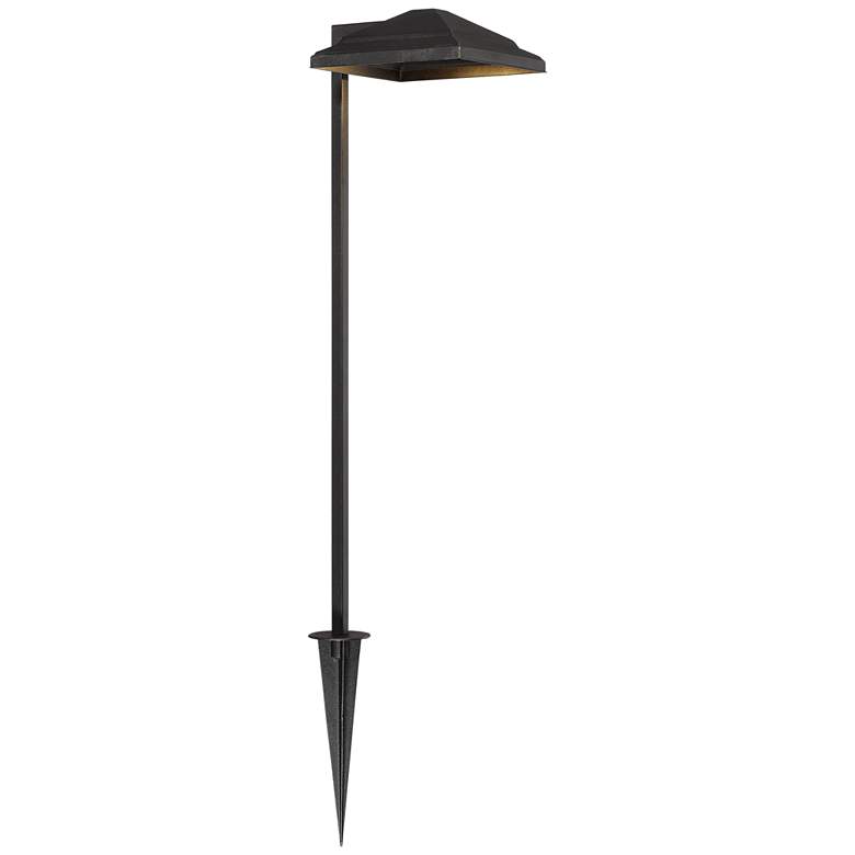 Image 6 Basset 23 inch High Textured Black LED Landscape Path Light more views