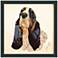 Basset Hound 17" High Dimensional Collage Framed Wall Art