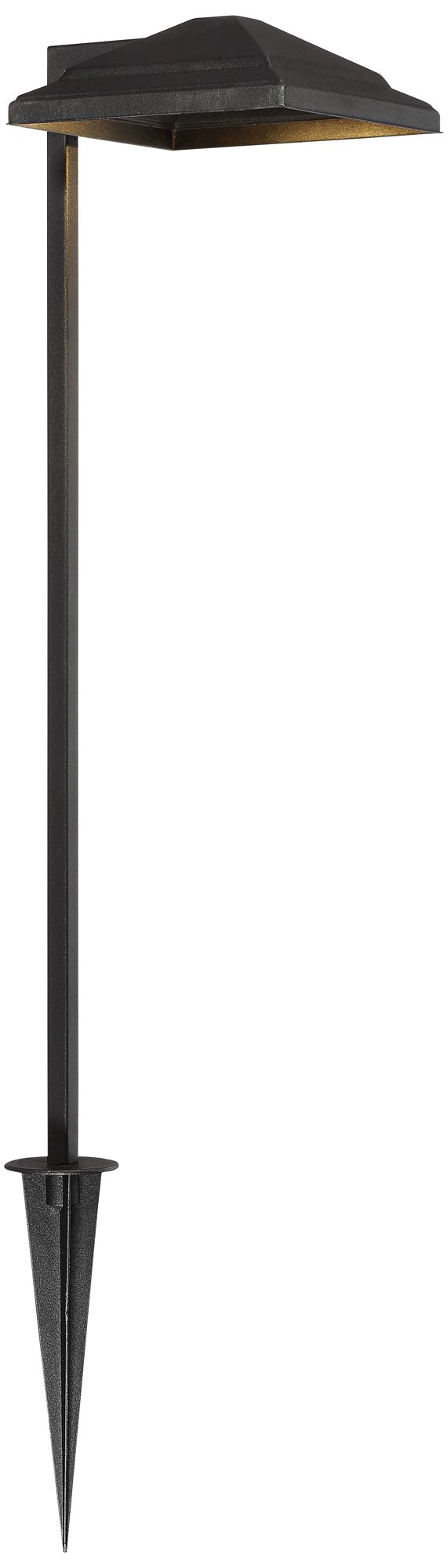 Image 2 Basset Textured Black 6-Piece LED Landscape Path Light Set more views