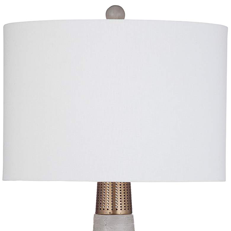 Image 3 Bassett Alyssa 27" High Gray Natural Cement Modern Vase Table Lamp more views