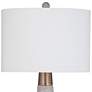 3_Bassett Alyssa 27" High Gray Natural Cement Modern Vase Table Lamp more views