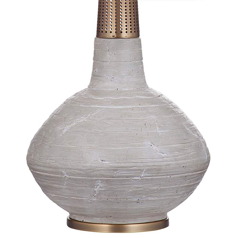 Image 4 Bassett Alyssa 27" High Gray Natural Cement Modern Vase Table Lamp more views