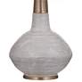 4_Bassett Alyssa 27" High Gray Natural Cement Modern Vase Table Lamp more views