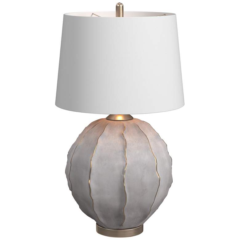 Image 2 Bassett Annapurna 30" High Gray Faux Concrete Modern Table Lamp