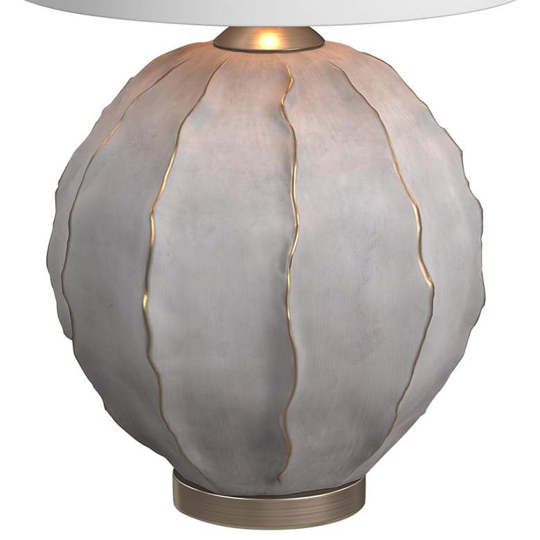Image 6 Bassett Annapurna 30" High Gray Faux Concrete Modern Table Lamp more views