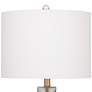 3_Bassett Anthea 29" Bronze and Frosted Blue Glass Table Lamp more views