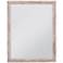Bassett Bellefont 50" High White-Wash Rectangular Wall Mirror