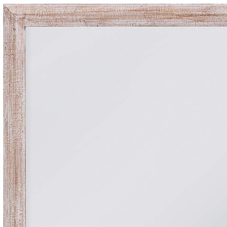 Image 2 Bassett Bellefont 50" High White-Wash Rectangular Wall Mirror more views