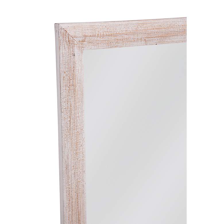 Image 3 Bassett Bellefont 50" High White-Wash Rectangular Wall Mirror more views