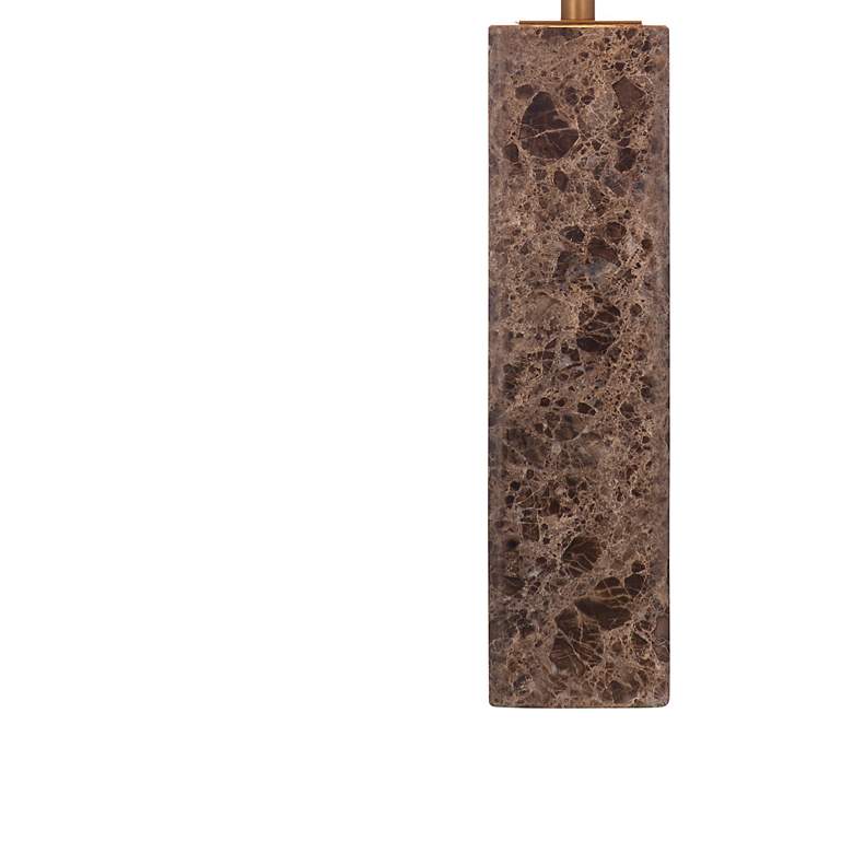 Image 2 Bassett Berrien 27" High Modern Brown Marble Table Lamp more views