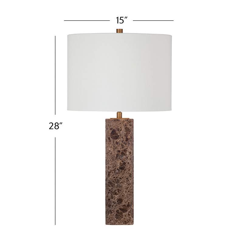 Image 4 Bassett Berrien 27" High Modern Brown Marble Table Lamp more views