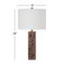 4_Bassett Berrien 27" High Modern Brown Marble Table Lamp more views