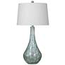 Bassett Berry 31 1/2" Green Art Glass Vase Modern Table Lamp