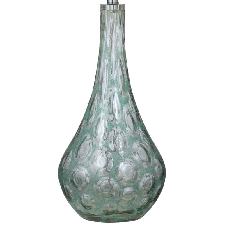 Image 4 Bassett Berry 31 1/2 inch Green Art Glass Vase Modern Table Lamp more views