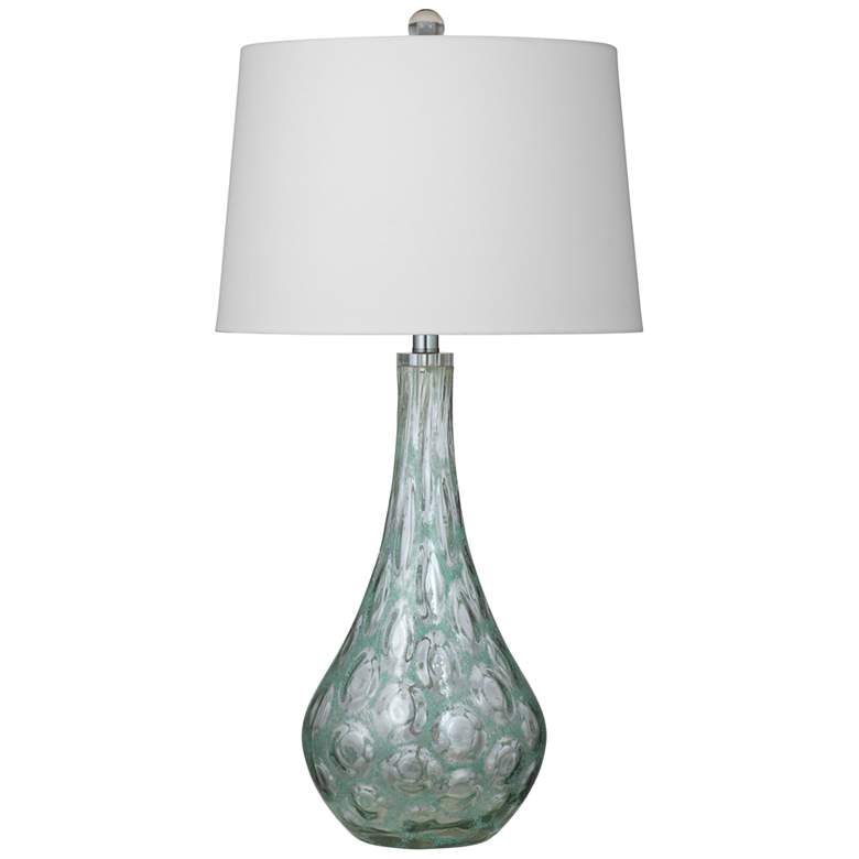 Image 2 Bassett Berry 31 1/2" High Green Art Glass Vase Modern Table Lamp