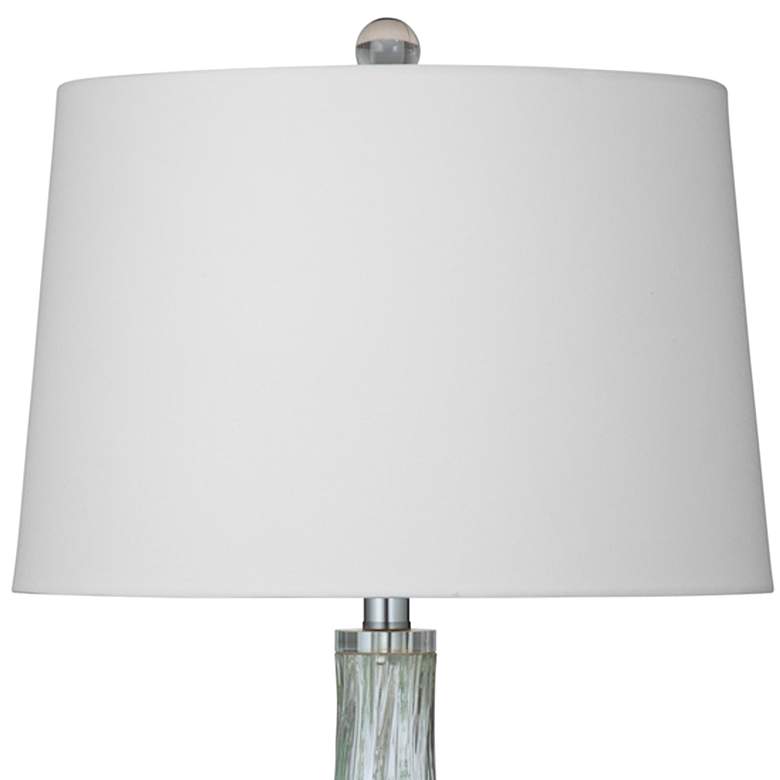 Image 3 Bassett Berry 31 1/2" High Green Art Glass Vase Modern Table Lamp more views