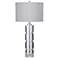 Bassett Bethany 31" High Crystal Fluted Glass Column Table Lamp