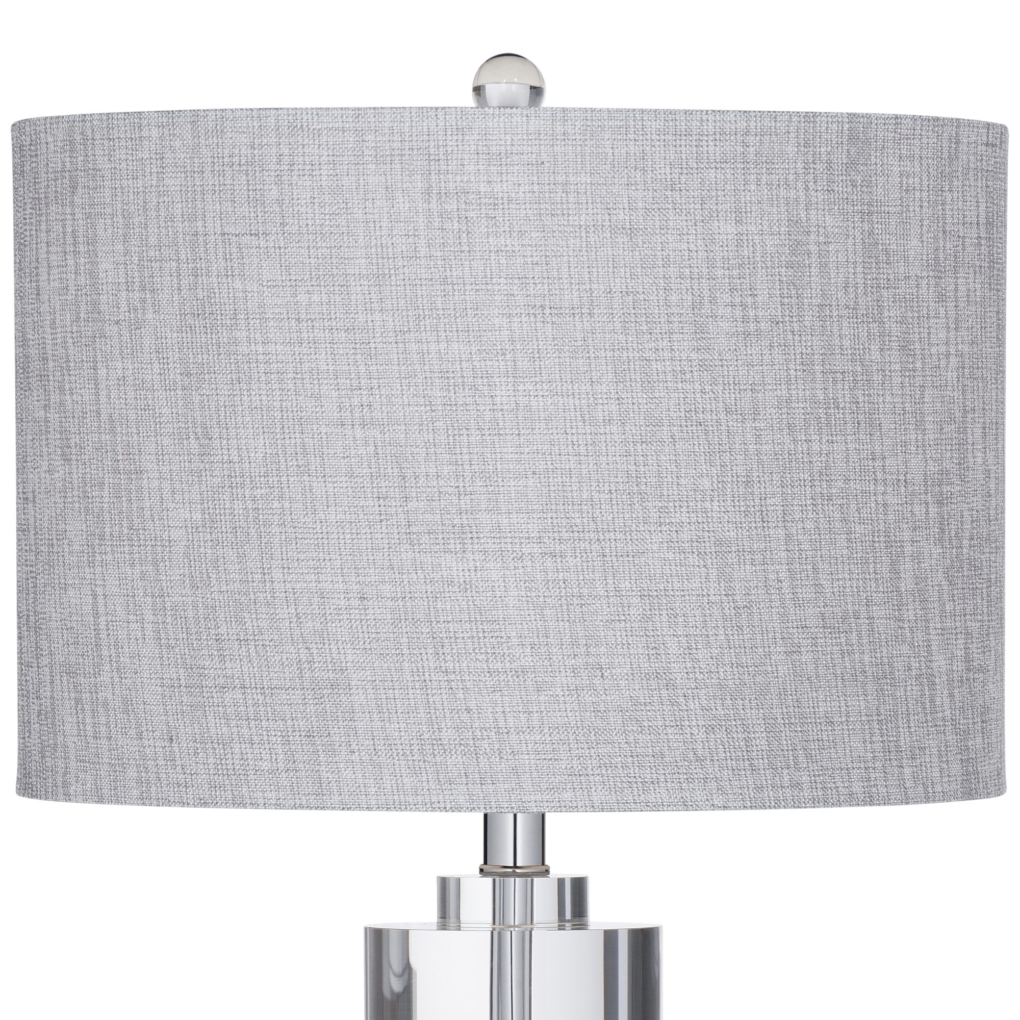 Image 3 Bassett Bethany 31" High Crystal Fluted Glass Column Table Lamp more views